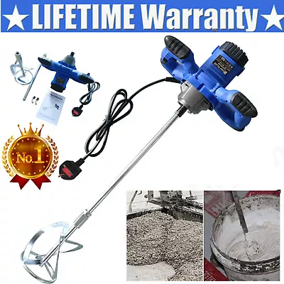 Buy 2600W Electric Plaster Paddle Mixer Drill Mortar Cement Paint Stirrer Whisk Tool • 47.71$