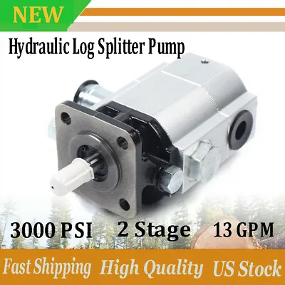 Buy 3000PSI 1 Pc 13GPM Hydraulic Log Splitter Pump 2-Stage HI Lo Pump Wood Processor • 89.30$