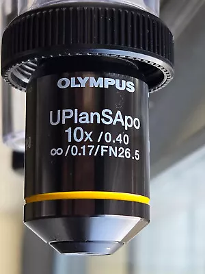 Buy Olympus Microscope Objective UPlanSApo 10x UIS2, Used & Tested CX7 Working Pull • 675$