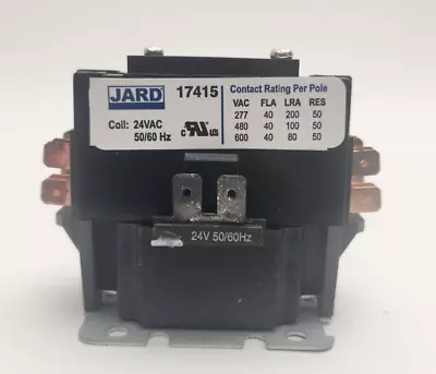 Buy 1-1/2 Pole Contactor, 40 Amp,  24V Coil JARD 17415 / PACKARD C140A • 17.49$