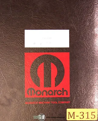 Buy Monarch EE, 50392 10  Lathe, Operations Lubrications And Electrical Manual 1970 • 54$