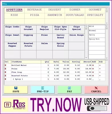 Buy Restaurant POS Billing Software - Point Of Sale Order NROS • 90$