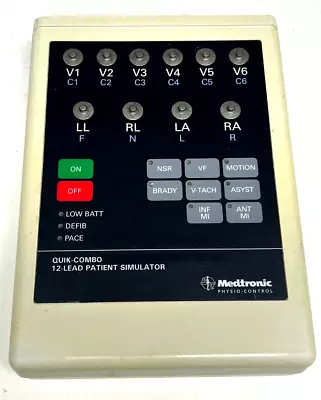 Buy Medtronic Physio Control QUIK-COMBO Quick 12-Lead Patient Simulator 806395-01 00 • 125$