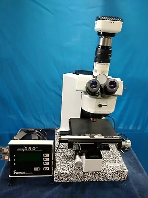Buy Olympus BX60M  Microscope W/XY DRO W/ Halogen Light And Camera • 8,999$