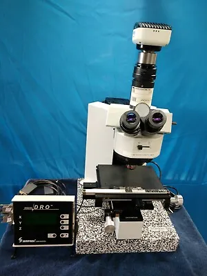 Buy Olympus BX60M  Microscope W/XY DRO W/ Halogen Light And Camera • 7,999$