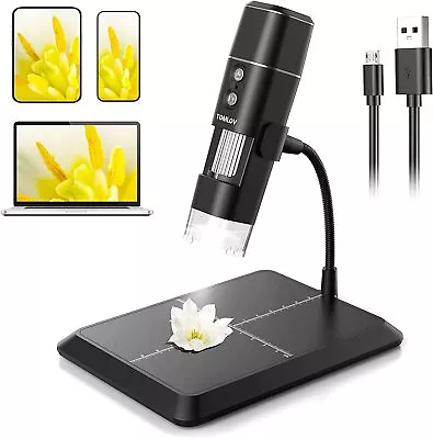 Buy TOMLOV Handheld Wireless Digital Microscope 50X-1000X USB With IPhone/iPad/Mac • 39.99$