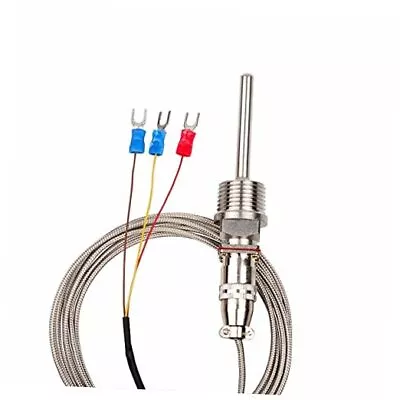 Buy  RTD Pt100 Temperature Sensor Probe 3 Wires 2M Cable Thermocouple -58~572°F (  • 26.81$
