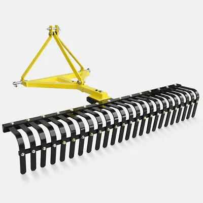 Buy Attachments 3 Point 5 FT Landscape Rake For Compact Tractors, Fits For Cat 1 • 659.99$