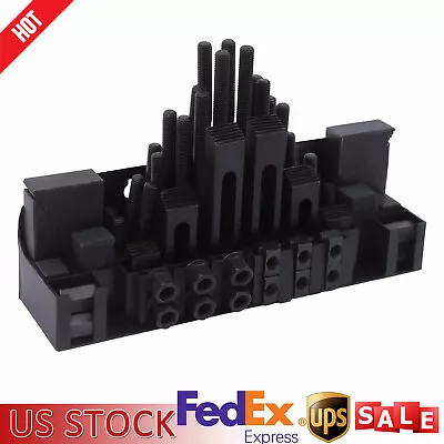 Buy 58PCS Metal Milling Machine Clamping Bolt Clamp Tool Set M12 T Nut Hold Down Set • 66.50$