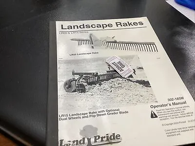 Buy Land Pride Owner'sManual LR05 LR15 SERIES LANDSCAPE RAKE New • 10$