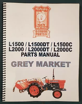 Buy Kubota L1500,1500DT / C - L2000,2000DT / C Parts Manual (Japanese / English) • 24.99$