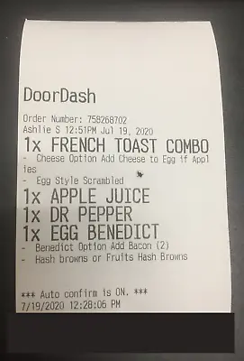 Buy Rxpos Print Delivery Order - Doordash And Grubhub, No Tablets Or Extra Printers • 1$