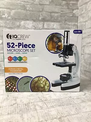 Buy IQ Crew By AmScope 52 Piece Microscope Set Kids Learning Science*OPEN BOX* • 20$