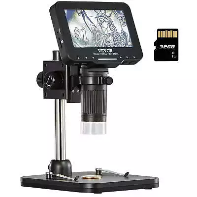 Buy Coin Microscope, 4.3  IPS Screen, 50X-1000X Magnification, 1080P Photo • 32.55$