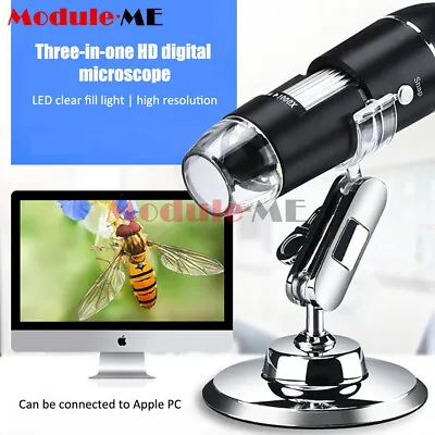 Buy 500X 1000X Digital USB 8 LED Handheld Microscope Endoscope Magnifier Camera • 15.63$