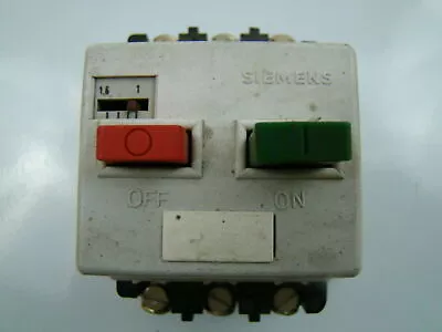 Buy Siemens 6 Amp Motor Starter 3VE1010-2G • 23$