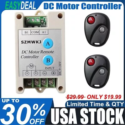 Buy DC Motor Linear Actuator Controller Wireless Remote Control Kit Auto Car Lift EL • 19.99$