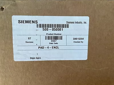 Buy Siemens PAD-4-ENCL Control Panel Enclosure (500-050081) • 129.99$