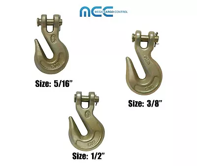 Buy Heavy Duty G70 5/16  3/8  1/2  Tow Chain Clevis Grab Hook For Flatbed Trailer • 79.99$