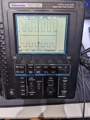 Buy Tektronix THS720A 100MHz 2 CH Scope Digital Real-Time 500MS/s With SW And Manual • 450$