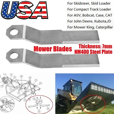 Buy For Mower King Skidsteer Brush Hog Blade 13.7  (35MM)  Rotary Cutter Blade NM400 • 135.89$