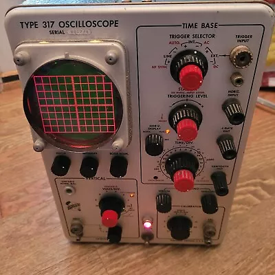 Buy Vintage Tektronix Type 317 Oscilloscope Lights Up! UNTESTED • 279.95$