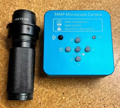 Buy HAYEAR 34MP Microscope Camera HDMI • 74.99$