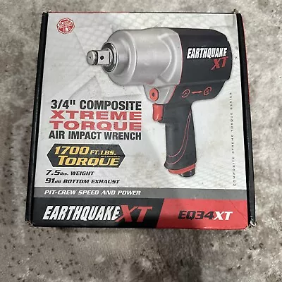 Buy NEW 3/4” Earthquake XT Composite Xtreme Torque Air Impact Wrench EQ34XT • 169.69$