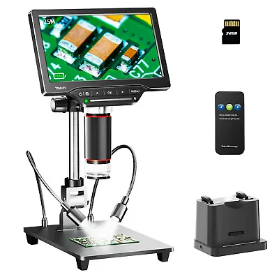 Buy TOMLOV DM201 Max 1300X Digital Microscope 25MP For Error Coin HDMI Solder Scope • 131.12$