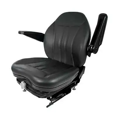 Buy Seat Assembly With Suspension Black Vinyl Fits Caterpillar Fits Case • 632.89$
