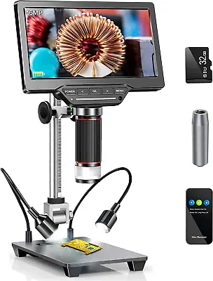 Buy Dcorn 7  HDMI LCD Digital Microscope Camera 1300X Coin Microscope 16MP With 32GB • 139$