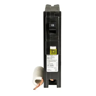 Buy 15 Amp Single Pole Combination Arc Fault Circuit Breaker Interrupt CAFCI 1 Space • 81.47$
