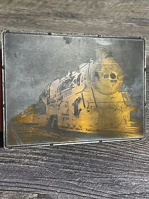 Buy Vintage Photo Print Block Locomotive Train 7” X 5” • 22.60$