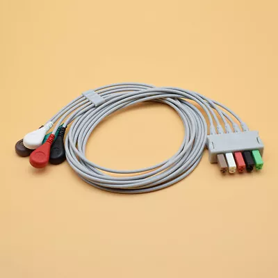 Buy 5Leads Compatible Drager Siemens ECG Cable Leadwire AHA For Medical Monitor 1pc • 22.60$