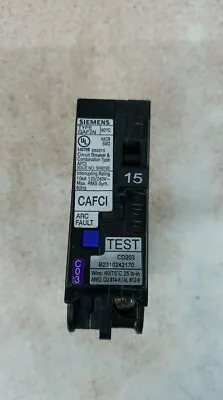 Buy 1-Siemens QA115AFCN 15 A Plug-On Combination AFCI Breaker - Black • 35.99$