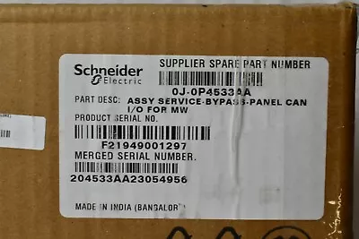 Buy Schneider Electric Apc 0j-0p4533aa Assy Service-bypass-panel Can I/o For Mw  • 249.99$