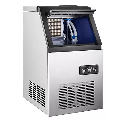 Buy 132LBS/24H Built-in Commercial Ice Maker Freestand Ice Cube Machine Undercounter • 325.80$
