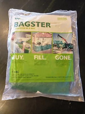 Buy WM Bagster Dumpster In A Bag, Green, 3 CU YD, 8 FT X 4 FT X 2.5 FT • 31.99$