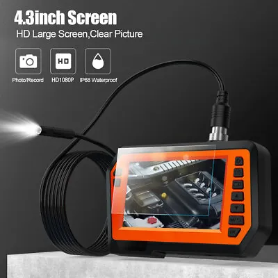 Buy 4.3inch Dual Lens Endoscope Sewer Drain Pipe Inspection Camera 1080P 5M Cable • 37.48$