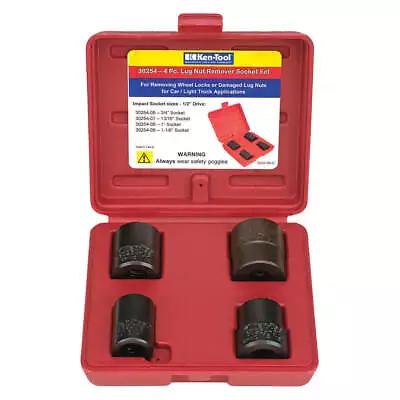 Buy KEN-TOOL 30254 Lug Nut Remover Socket Set • 57.04$