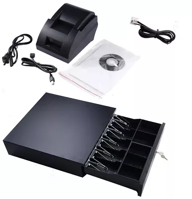 Buy Quickbooks & Aldelo Point Of Sale POS: USB Thermal Receipt Printer + Cash Drawer • 175$
