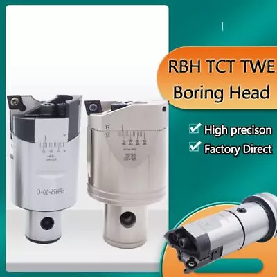 Buy Metal Boring Head Tool Adjustable Double Edged Rough Twin-Bit CNC Machine Tools • 408.09$