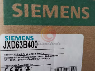Buy 1PC NEW Siemens Sentron Circuit Breaker 3P 400A JXD63B400 • 2,699.80$