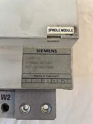 Buy Siemens Simodrive LT-Modul 6SN1123-1AA00-0eA0 With 6SN1121-0BA12-0AA0 Control  • 2,250$