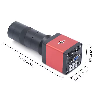Buy Digital Monocular Microscope Camera Industry Video Inspection 3800W HDMI HD 130X • 29.45$