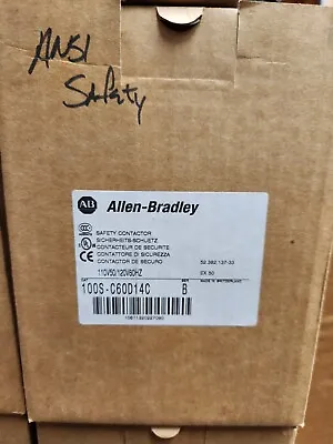 Buy Allen Bradley 100-C60*00 Ser B GuardMaster Safety Contactor 100S-C60D14C NEW • 299.99$