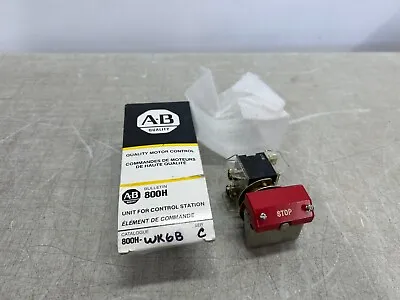 Buy Allen Bradley 800T-WK6B Flip Lever PushButton Red Momentary E-Stop Button • 59.99$