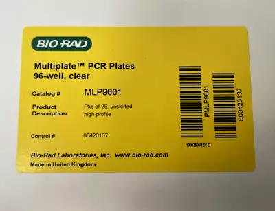 Buy BioRad - Multiplate 96-Well PCR Plates, High Profile, Unskirted, Clear (20pk) • 110$