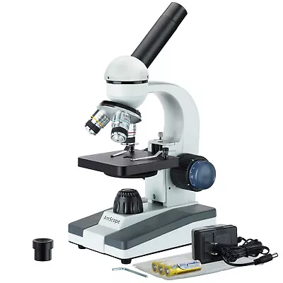 Buy AmScope 40X-800X Portable Student Compound Microscope Batteries Or Plug-in M150B • 81.99$