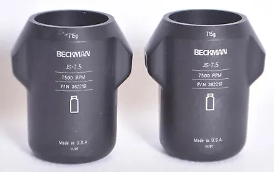 Buy 2 Count Beckman JS-7.5 Centrifuge Rotor Buckets 362216 • 98.99$